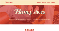 Desktop Screenshot of haneyshoestore.com